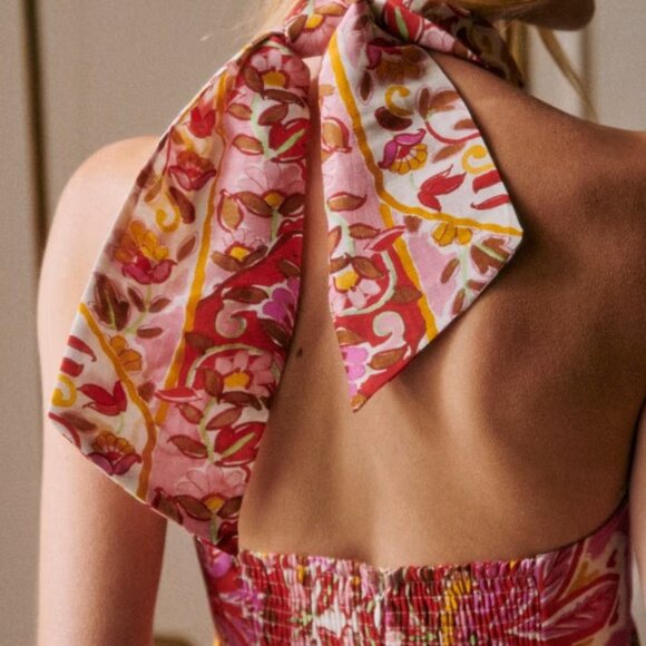 Sezane Rosabella Dress Laguna- NWT - Picture 2 of 5